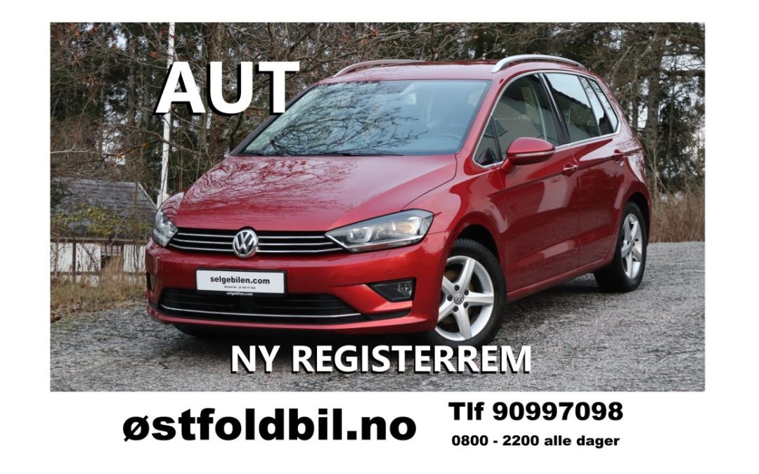 VW Golf Sportvan Highline.  M/automatgir.  Ny registerrem.