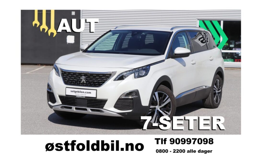 7-seter med automatgir. 2019 Peugeot 5008
