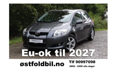 Nylig eu-godkjent med ny travers!  Toyota Auris diesel