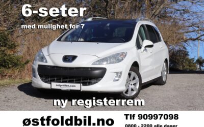 2011 Peugeot 308SW.  6-seter med mulighet for 7